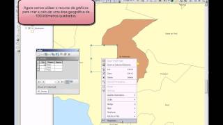 ArcGIS 10 Conversão de Gráficos para Shapes e Cálculo de Área Geográfica [upl. by Saravat30]