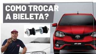 Como Trocar A Bieleta DO Etios Barulho Na Suspensão [upl. by Earehs812]