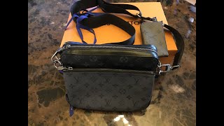 Louis Vuitton Trio Messenger Monogram Eclipse Reverse [upl. by Ignacio960]