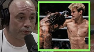 Joe Rogan  Sage Northcutt Had 8 Facial Fractures After KO [upl. by Ynattib]