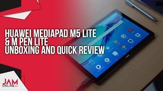 Huawei MediaPad M5 Lite amp M Pen Lite Unboxing and Quick Review [upl. by Alue]