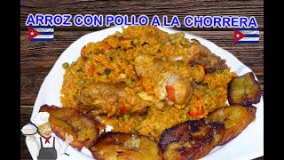 Receta Cubana de Arroz con Pollo a la Chorrera [upl. by Ellecrag]