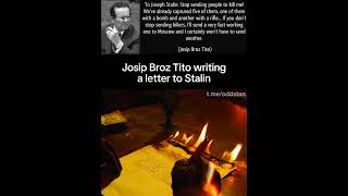 Titos letter to Stalin [upl. by Atyekram286]