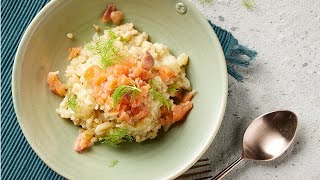 Recept – Venkelrisotto met gerookte zalm  Colruyt [upl. by Lewes]