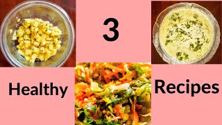 3 Weight Loss l Diabetic Friendly Recipes l Ginger Lemon Pickle Salad Banana Stem Raita [upl. by Ynatirb]