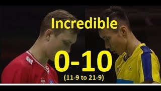 INCREDIBLE LEE CHONG WEI 100 AGAINST VIKTOR AXELSEN [upl. by Stalk218]