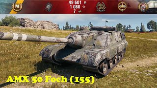 AMX 50 Foch 155  World of Tanks UZ Gaming [upl. by Aekahs400]