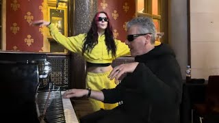 Rad Boogie On A Secret Piano With A Dancing Girl [upl. by Ayrb]