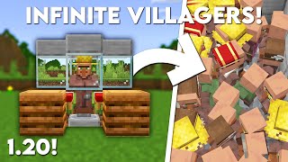 Minecraft EASY Infinite Villager Breeder in Bedrock 120 MCPEXboxPS4Nintendo SwitchWindows10 [upl. by Santos]