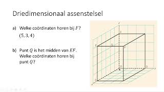 Driedimensionaal assenstelsel 4 VMBOKGT [upl. by Nodrog]