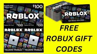 FREE ROBLOX GIFT CARD CODES 2024 UNUSED  Free Roblox Promo Codes UPDATE [upl. by Toshiko]