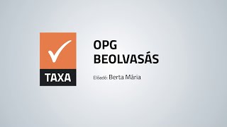 TAXA  OPG beolvasás Berta Mária  NOVITAX [upl. by Duston]