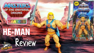 Masters of the Universe Origins Cartoon Heman Figure Review and Parts Swapping [upl. by Juxon]