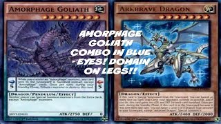 YUGIOH AMORPHAGE GOLIATH COMBO IN BLUE EYES  DOMAIN ON LEGS SimplySlimYGO [upl. by Brockwell297]