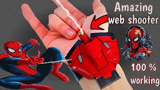 Amazing EASIEST SPIDER MAN WEB SHOOTER That SHOOTS EASY TO MAKE 104 [upl. by Candless]