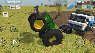 5k bori lada hua Dumper Daldal Mein fas gaya  Tractor Game [upl. by Eelyma]