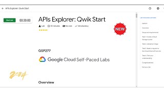 APIs Explorer Qwik Start  Netwrok Devil [upl. by Akeylah]