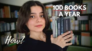 How to Read 100 Books a Year  4 Tips for Reading More in 2025 [upl. by Eilra]