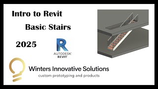 Basic Stairs  Intro to Revit 2025 [upl. by Byrann567]