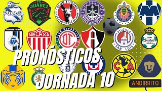 Pronósticos Jornada 10 Liga MX  A2024 [upl. by Glorianna]