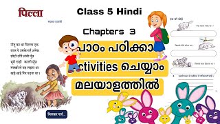 Class 5 Hindi PillaMalayalam explanation of pillaPilla activitiesstd5 hindi pilla question answer [upl. by Sommers]