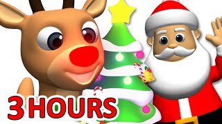 quotKids Christmas Songsquot 3 Hours  Rudolf Santa Claus Frosty amp More Children Busy Beavers [upl. by Mile]