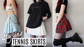 HOW TO STYLE A TENNIS SKIRT  TRY ON HAUL  Allie Stephens [upl. by Wordoow377]