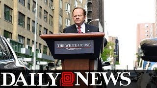 Sean Spicer says ‘SNL’ portrayal of him was ‘over the line [upl. by Akilaz]