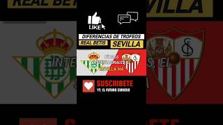 Diferencias De Trofeos Entre Real Betis y Sevilla FC shorts [upl. by Elleuqram]