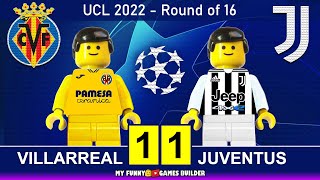 Villarreal vs Juventus 11 • Champions League 2022 • All Goals amp Highlights in Lego Football [upl. by Anaitit155]