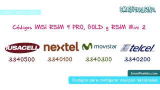 Codigo IMSI Rsim Nextel Movistar Iusacell Telcel MEXICO [upl. by Kallman538]