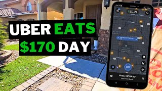 I Made 170 in ONE DAY Delivering Uber Eats in Las Vegas [upl. by Senn]