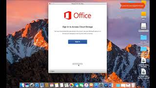 Install Microsoft Office 2016 macOS High Sierra [upl. by Sivrup]