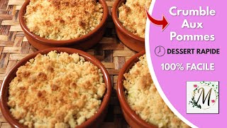 Recette Crumble Aux Pommes Facile [upl. by Nerte]