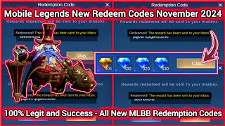 Mobile Legends Redeem Codes November 1 2024  MLBB diamond redeem code • MLBB Trick or Treat 💎 [upl. by Annoiek]