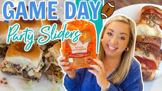 THE BEST SLIDER RECIPES  EASY GAME DAY PARTY FOOD  APPETIZERS TO FEED A CROWD [upl. by Hally]