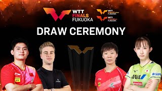 LIVE Draw Ceremony  WTT Finals Fukuoka 2024 [upl. by Arlana]