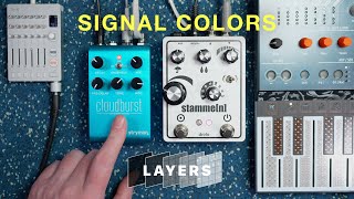 Drolo Stammen amp Strymon Cloudburst with Synths [upl. by Eillek]