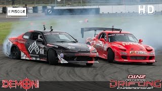 Demon Energy D1NZ Drifting Highlights Round 1  Manfeild Raceway 2014 [upl. by Orimlede]