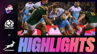 HIGHLIGHTS  SCOTLAND V SOUTH AFRICA  AUTUMN NATIONS SERIES [upl. by Ricard]