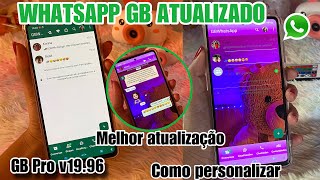 CHEGOU🔥MELHOR WHATSAPP GB ATUALIZADO 2024 novidade mostrei todas funções [upl. by Mckay]