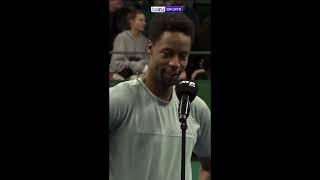 Monfils thanks his three ladies [upl. by Peisch533]