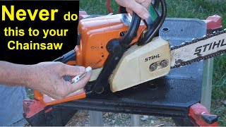 Never Do This to your Chainsaw  How to Repair it if you do [upl. by Notxed109]