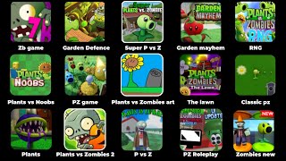 All Games With Plants vs Zombies in Roblox  PVZ 2  Team Plants Battlez [upl. by Atirys709]