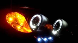 Chevrolet Cobalt Halo Projector Headlights Night view [upl. by Ivel]