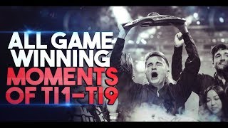 DOTA 2  ALL GAMEWINNING Moments in The International History TI1TI9 [upl. by Wilhelmina]