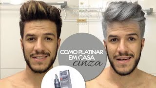 TUTORIAL COMO PLATINAR O CABELO EM CASA  CINZA  JADSON NOBRE [upl. by Anwat]