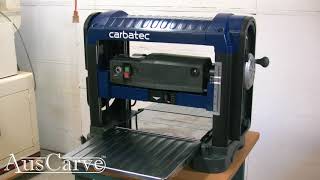 Carbatec 13inch Thicknesser THBX330P Unboxing amp Test [upl. by Ianteen711]