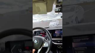 Emergency braking while turning in the BMW X5 🛑 [upl. by Aivatahs]