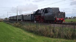 Pendelritten tussen SSN Depot Rotterdam en Gouda 7 Okt 2018 Met lok 01 1075 23 076 en 65 018 [upl. by Esiuolyram]